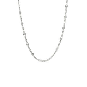 Collier gourmette en plaatjes 2,5 mm