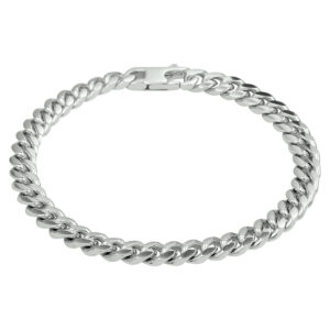 Armband gourmette 6-zijdes geslepen 5,6 mm 19 cm